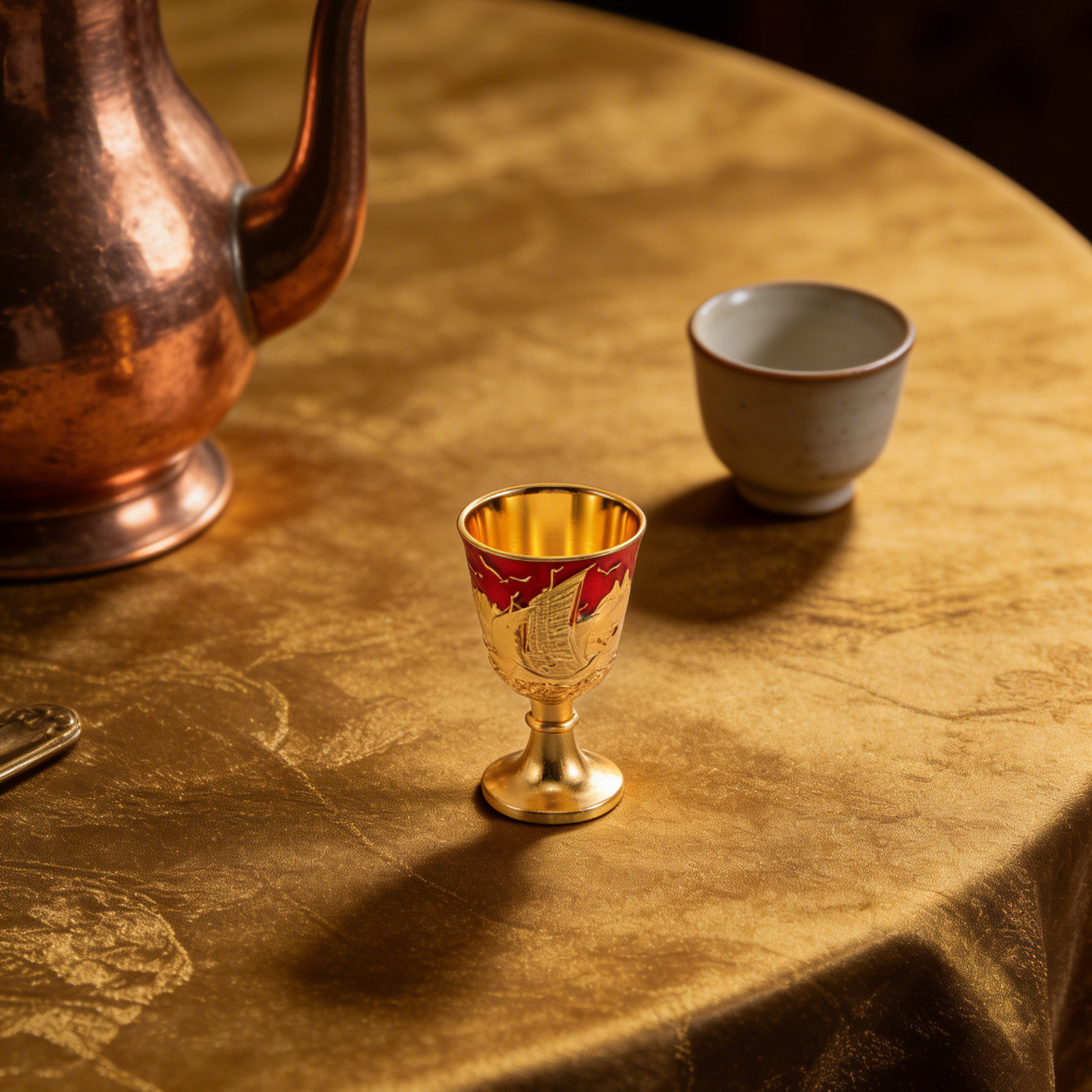 Home Bar Set - طقم كؤوس شرب عتيقة من سبائك
